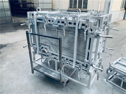 Della Bi produttori di modellatura rotazionali di alluminio della muffa A356 Roto del contenitore di ghiaccio delle muffe 200l lungo un asse