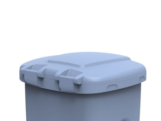 Bidone della spazzatura dei prodotti 150L dello stampaggio rotazionale LLDPE con resistenza all'usura del coperchio a parete singola