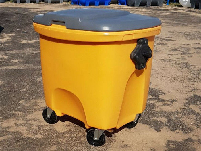 Secchio della spazzatura a parete semplice del coperchio 150L della parte di resistenza della corrosione LLDPE Rotomolded